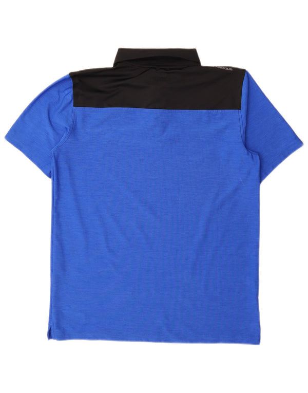 Under Armour Polo Heat Gear para niños 13-14 años XL Azul Colorblock
