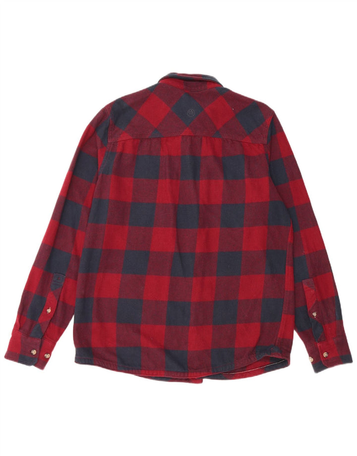 Camisa de franela de corte estándar para hombre de Fat Face de algodón a cuadros rojos pequeños