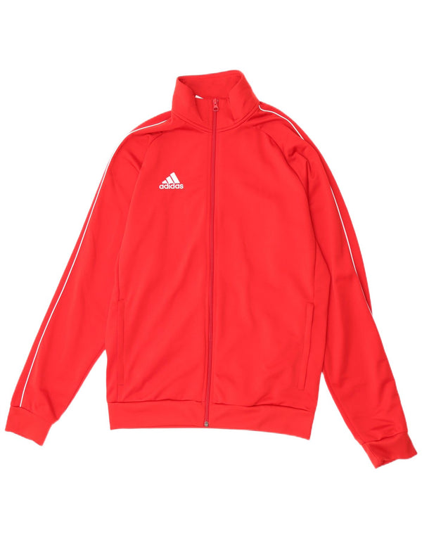 Adidas Hombre Chándal Top Chaqueta Mediano Rojo Poliéster