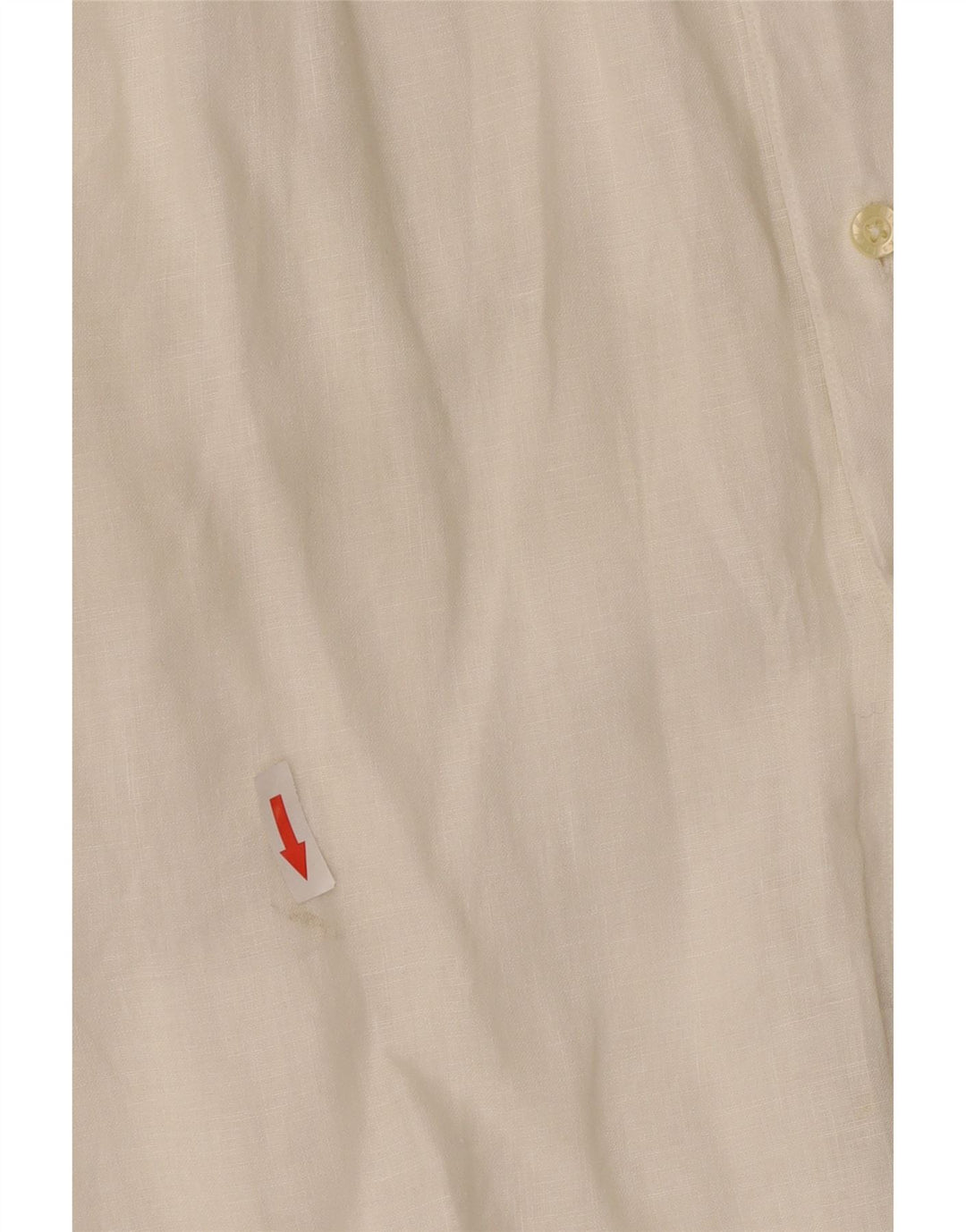 Camisa Brooksfield para hombre talla 40 lino blanco mediano