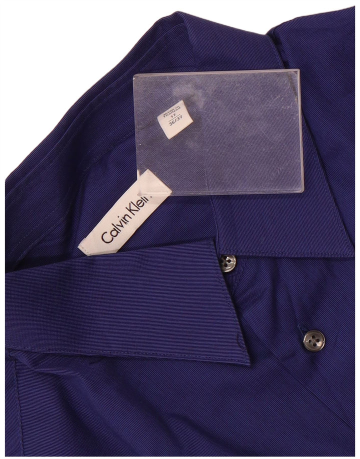Calvin Klein Camisa para hombre Talla 17 XL Azul