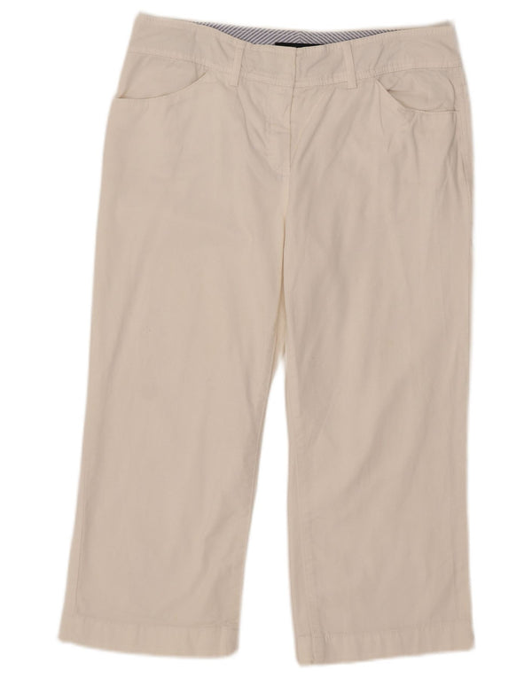Tommy Hilfiger Pantalones Capri para Mujer US 8 Medium W32 L21 Algodón Blanco