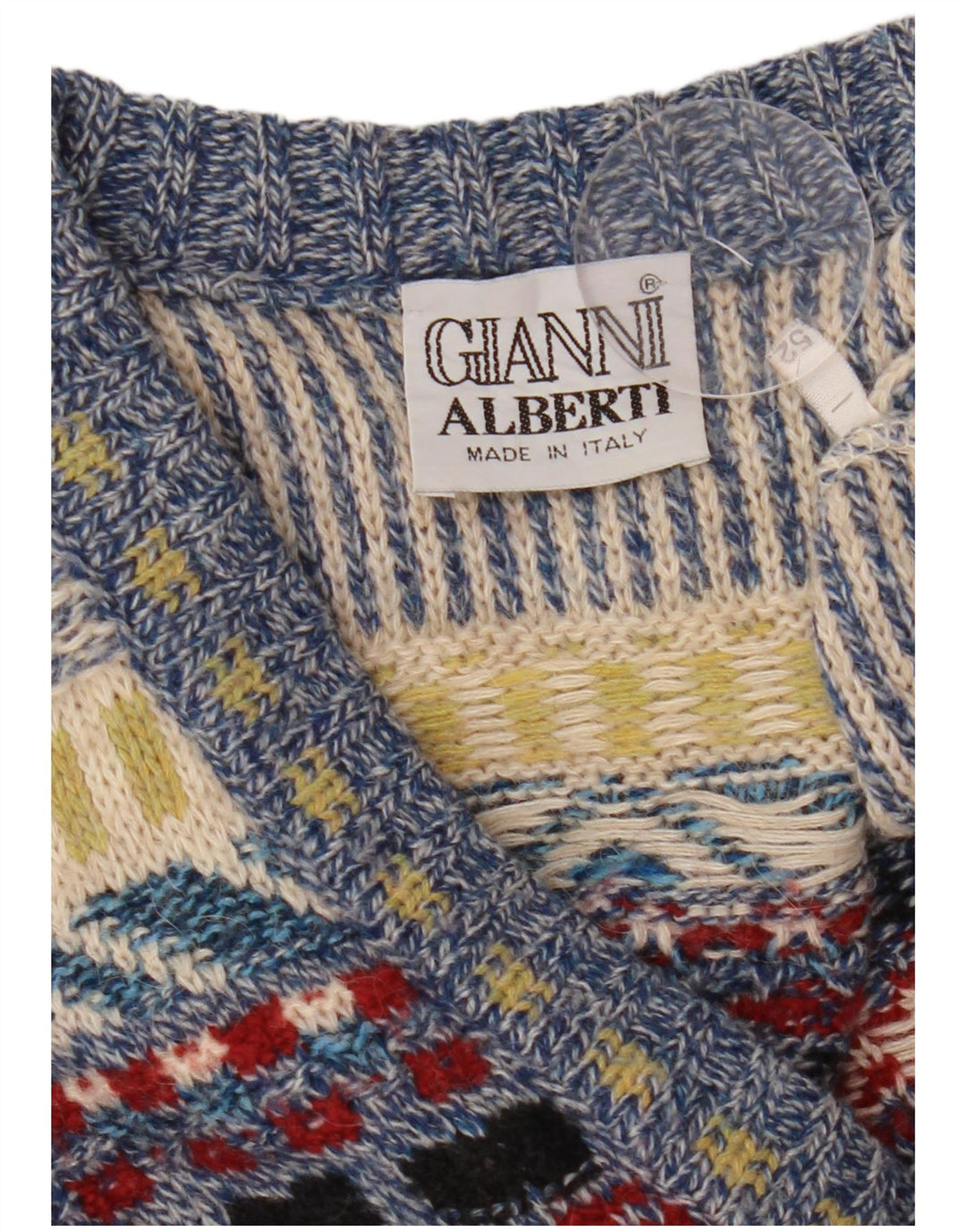 Gianni Alberti Jersey con Cuello en V para Hombre IT 52 Large Multicolor