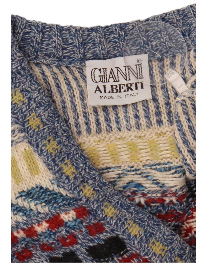 Gianni Alberti Jersey con Cuello en V para Hombre IT 52 Large Multicolor