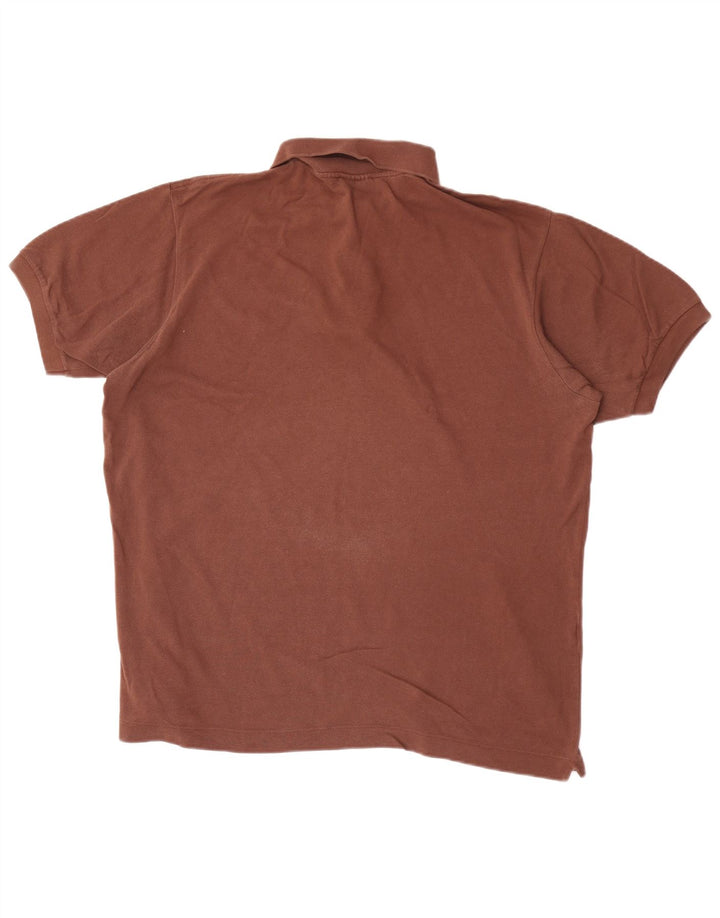 Polo Lacoste para hombre talla 5 grande algodón marrón