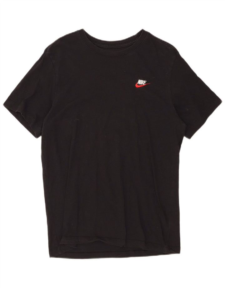NIKE Mens T-Shirt Top Medium Black Cotton