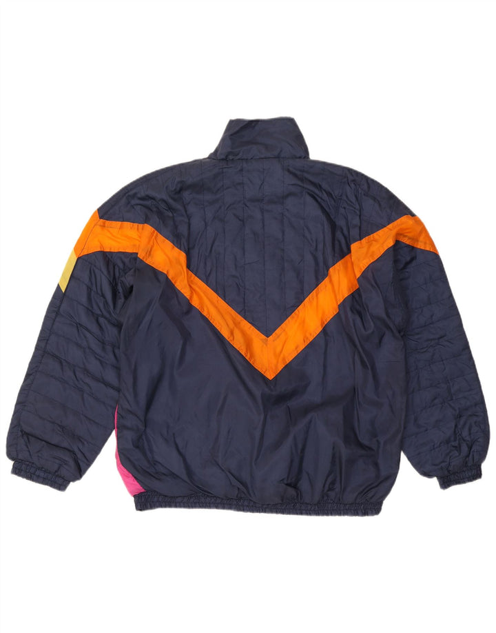 James Arrow Chaqueta de chándal para hombre XL Azul marino Colorblock Poliéster