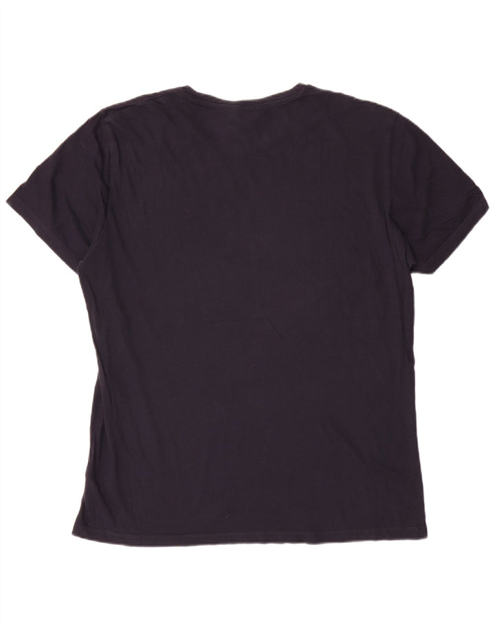 Cos camiseta para hombre Top grande azul marino algodón