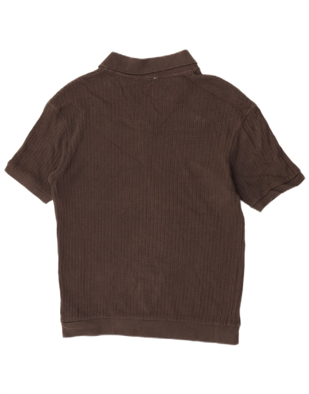 Zara Polo Hombre Small Marrón Algodón