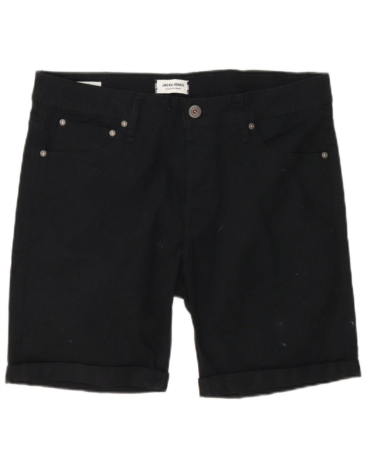 Jack & Jones Pantalones Cortos Casuales para Hombre Medium W32 Algodón Negro