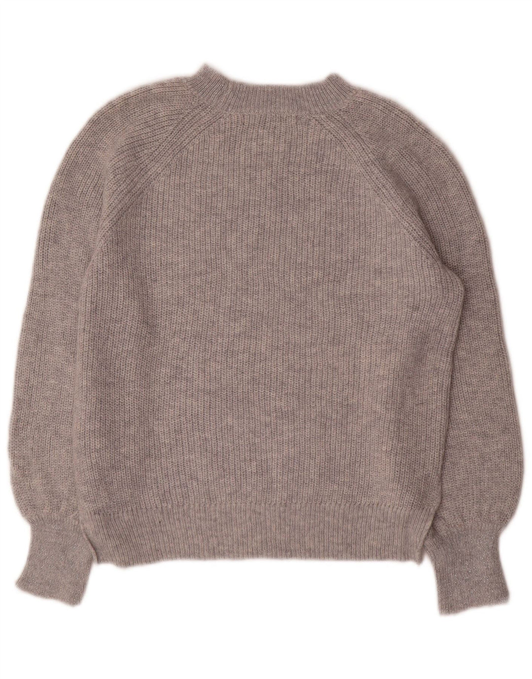 Marks & Spencer Jersey extragrande con cuello redondo para mujer, talla S, color gris