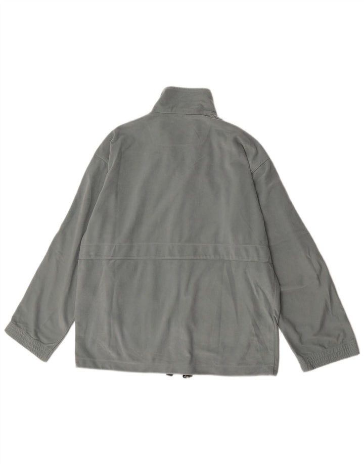 Diadora Chaqueta de chándal de terciopelo para hombre Reino Unido 40 Poliéster gris grande