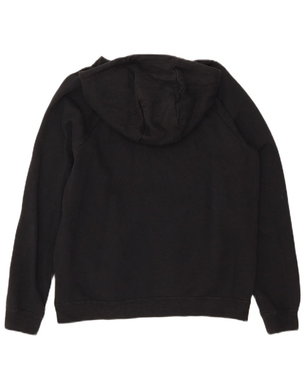 Nike - Sudadera con capucha para mujer, diseño gráfico, talla grande, algodón, color negro