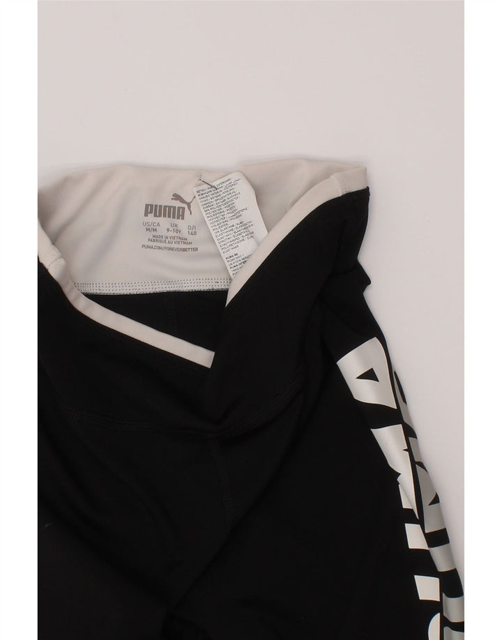 Puma Leggings Gráficos Niña 9-10 Años Negro Poliéster