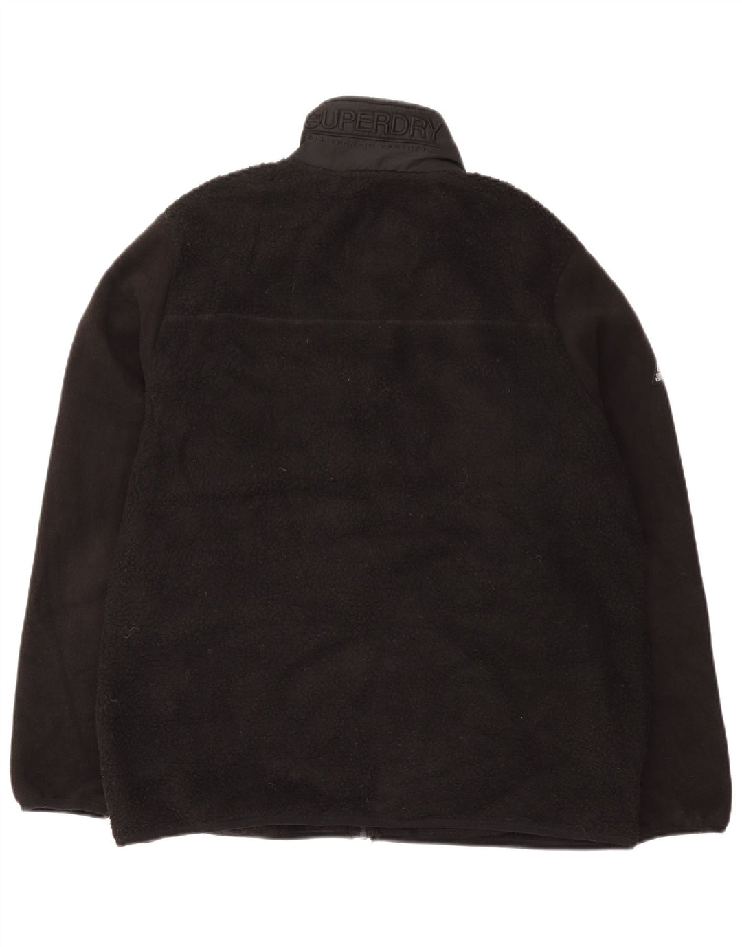 Superdry Chaqueta polar para hombre ES 44 2XL Poliéster negro