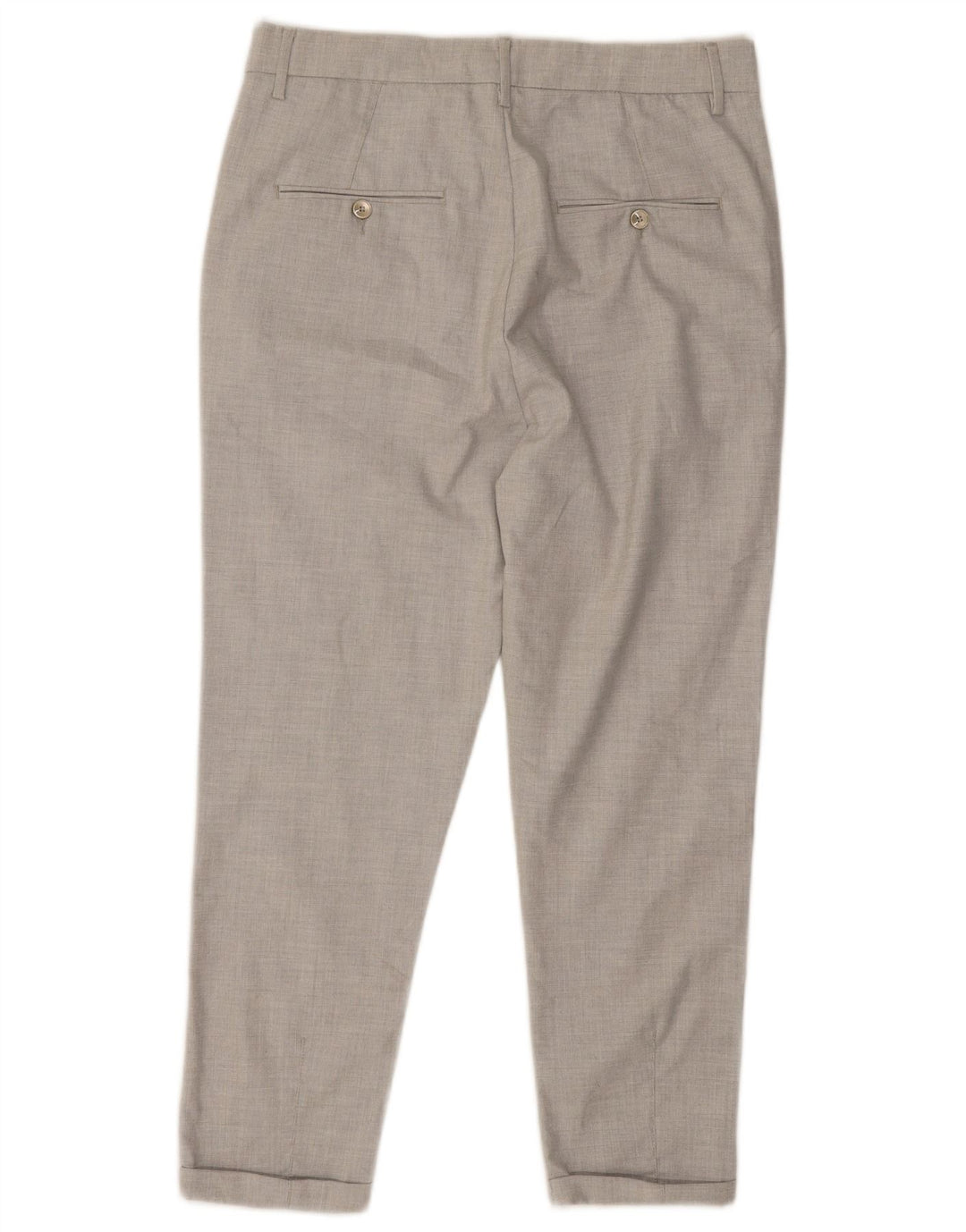 Zara Mens Pegged Chino Pantalones EU 40 Medium W31 L24 Poliéster Gris