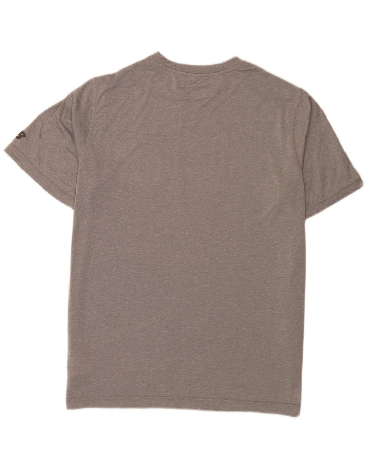 New Balance Camiseta gráfica para hombre Top XL Gris Poliéster