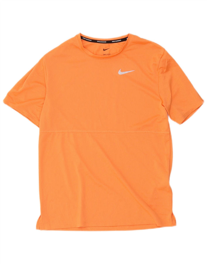 Nike Camiseta Dri Fit para Mujer Top UK 10 Small Naranja Poliéster
