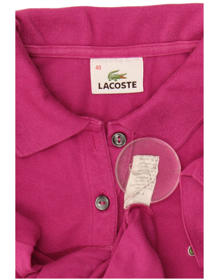 Polo Lacoste Mujer Talla 40 Algodón Rosa Medio