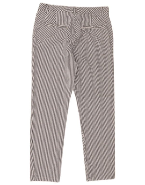 Marks & Spencer Pantalones Chinos para Mujer UK 12 Medium W32 L28 Rayas Blancas