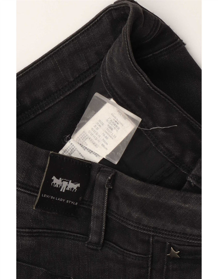 Levi's Vaqueros ajustados de cintura baja para mujer W27 L27 Algodón gris