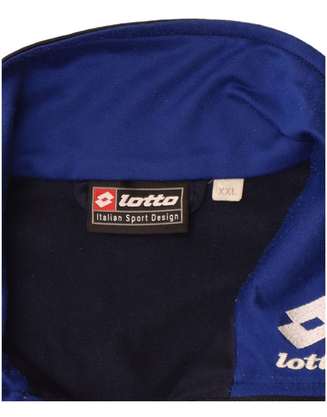 LOTTO Chaqueta de chándal para hombre 2XL Azul marino Colorblock Poliéster