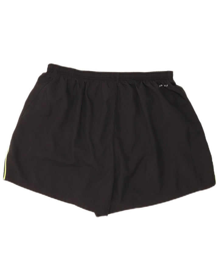 Nike - Pantalones cortos deportivos para hombre (talla XL), color negro, poliéster