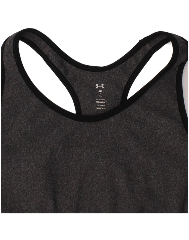 Under Armour Camiseta gráfica de compresión para mujer, deportes moteados en gris pequeño, para mujer