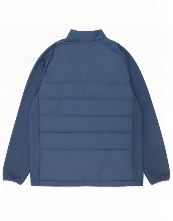 Umbro Mens Rugby England Padded Jacket UK 44 2XL Blue Polyester