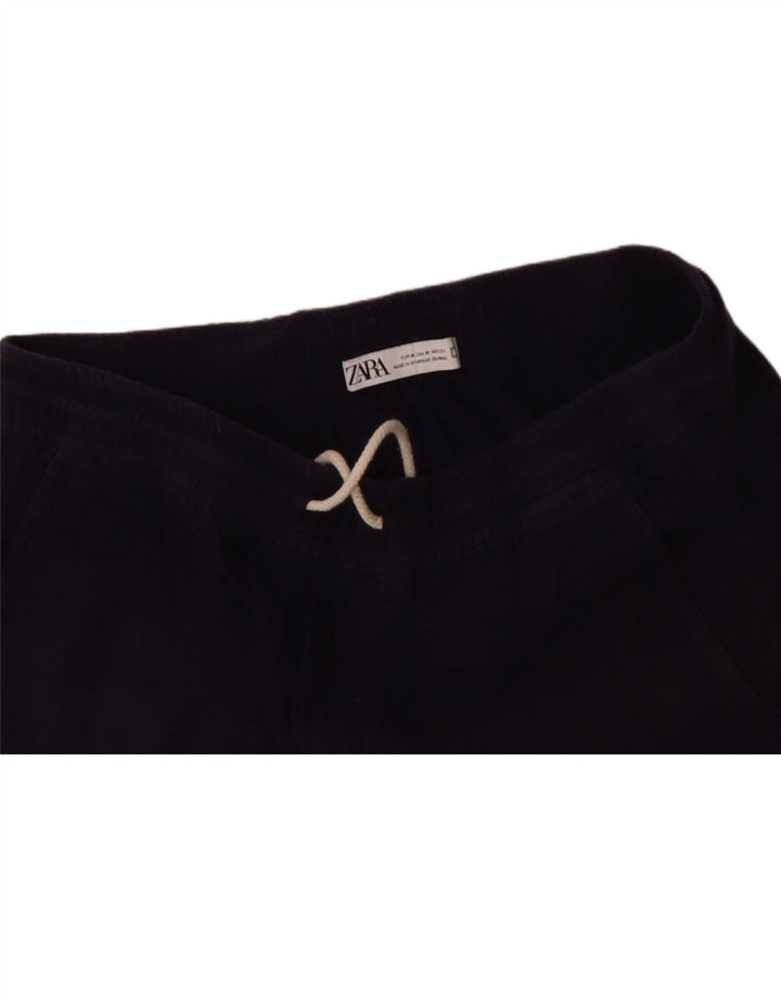 ZARA Mens Chino Shorts W31 Medium Navy Blue Vintage Zara and Second-Hand Zara from Messina Hembry 