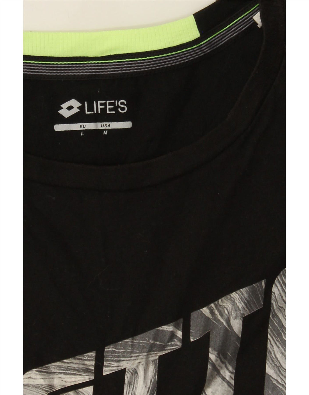 Lotto Life's Graphic Chaleco Superior Negro Mediano para Hombre