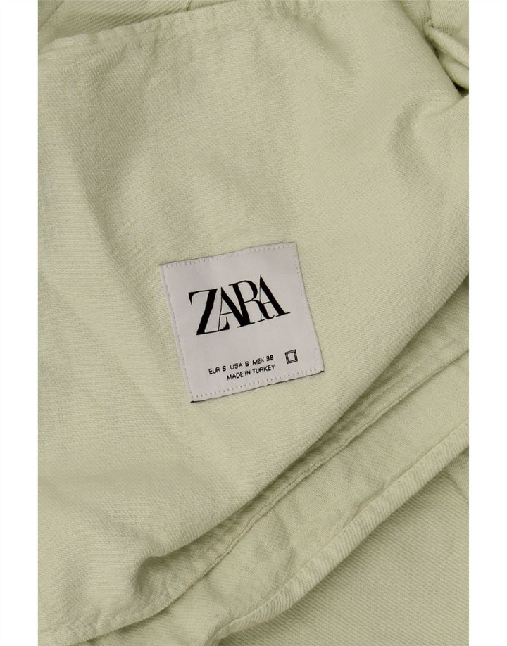 Zara Hombre Camisa Small Verde