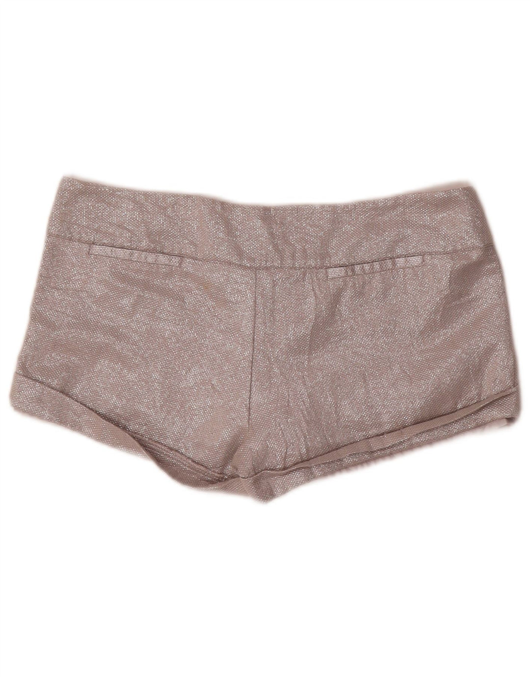 Zara Mujer Trafaluc Hot Pants EU 40 Medium W30 Algodón Plata