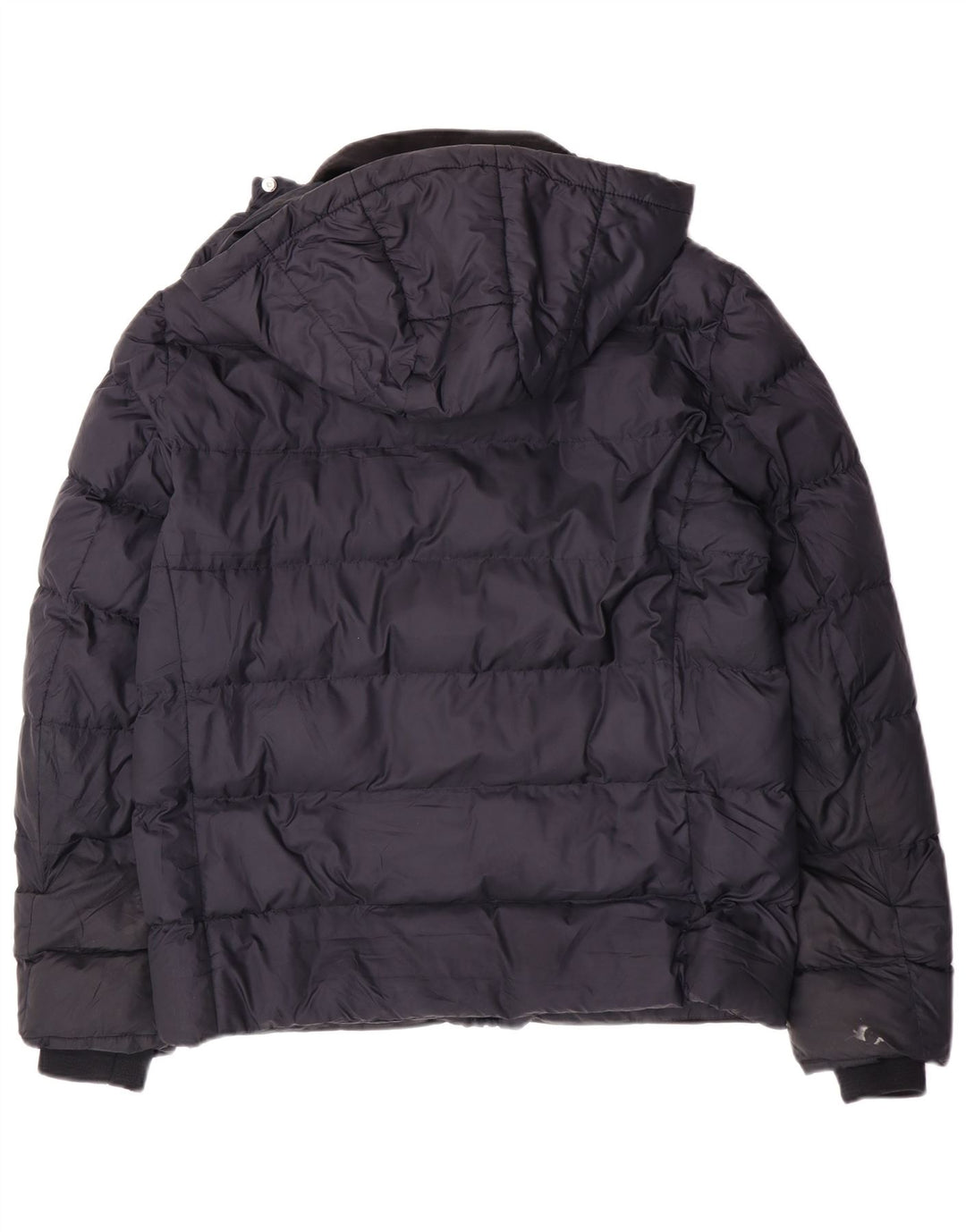 Reiss Chaqueta acolchada con capucha para hombre UK 40 Large Poliéster color azul marino
