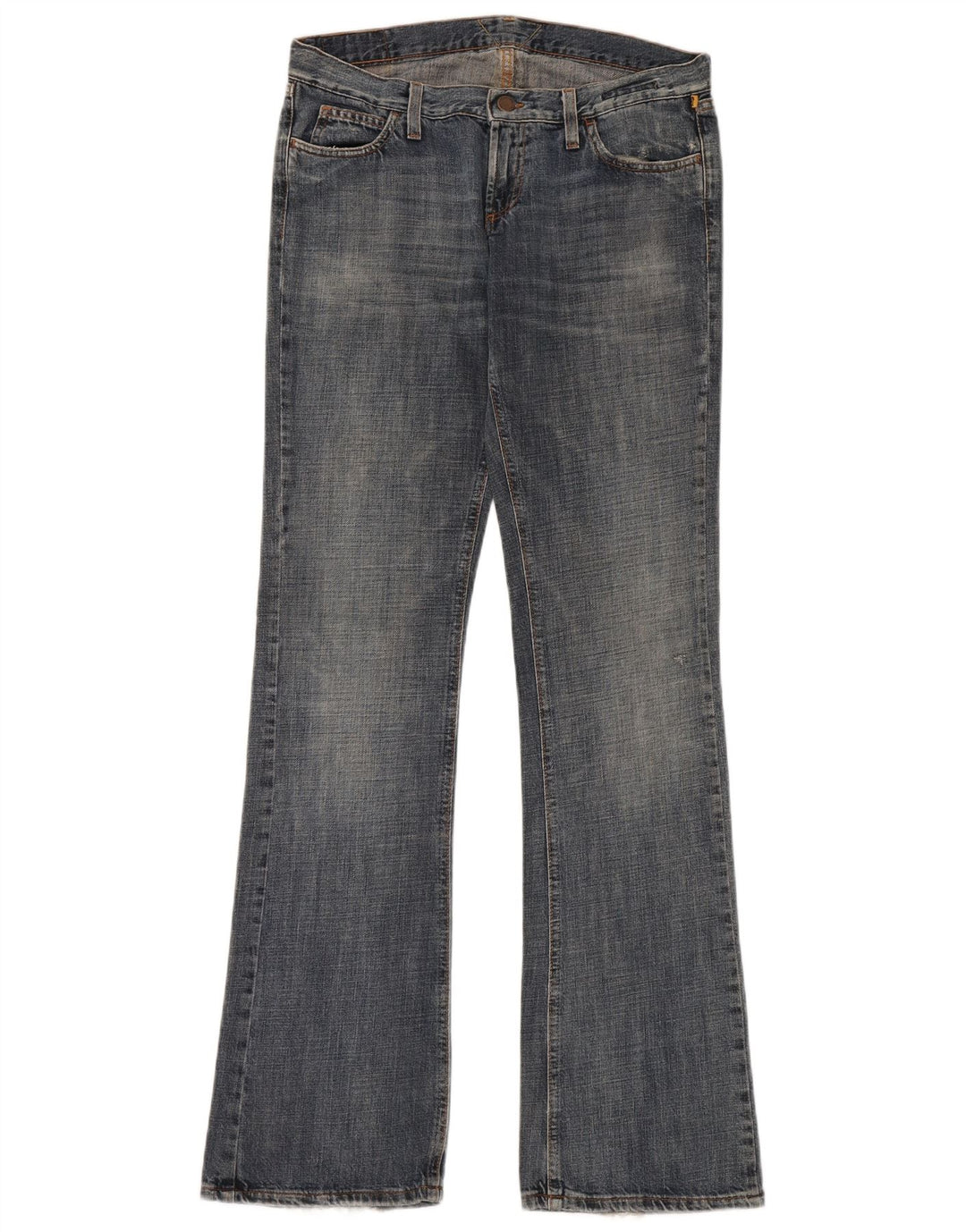 Meltin' Pot Vaqueros acampanados para mujer W28 L34 Algodón azul