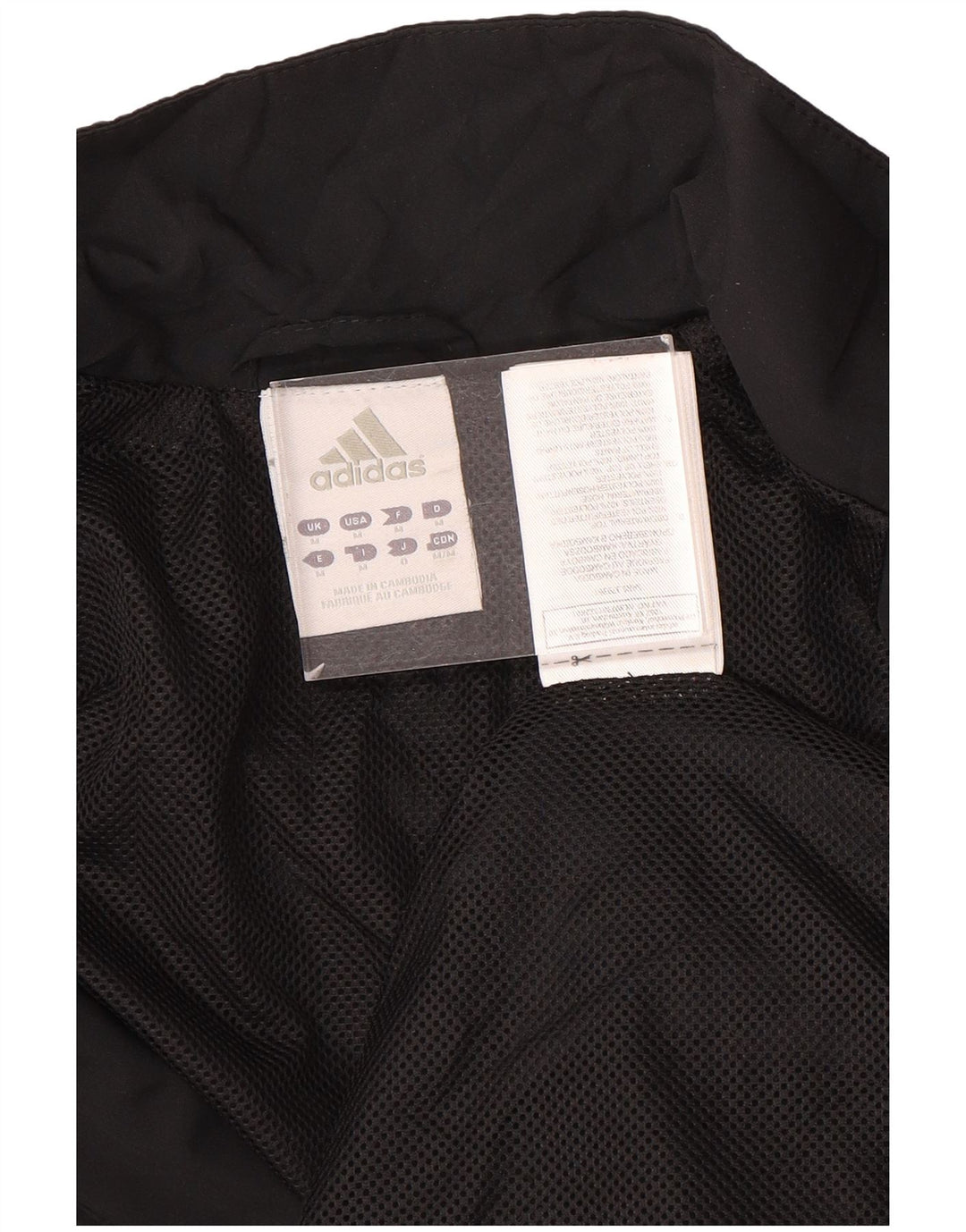 Adidas Hombre Climalite Chándal Top Chaqueta Mediano Negro Colorblock