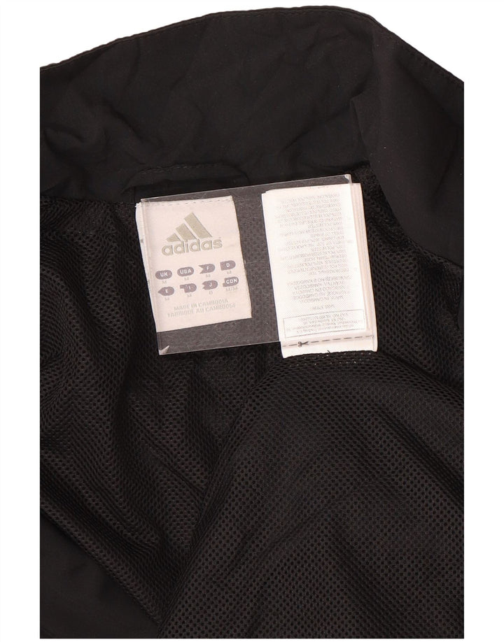 Adidas Hombre Climalite Chándal Top Chaqueta Mediano Negro Colorblock