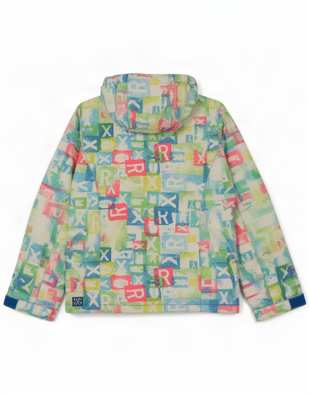 Chaqueta de esquí con capucha Roxy para mujer ES 44 Mediana Multicolor Geométrica