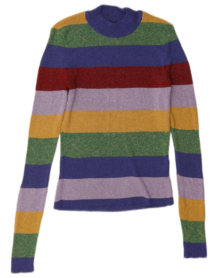 Zara Mujer Blusa Top UK 10 Small Multicolor Rayas
