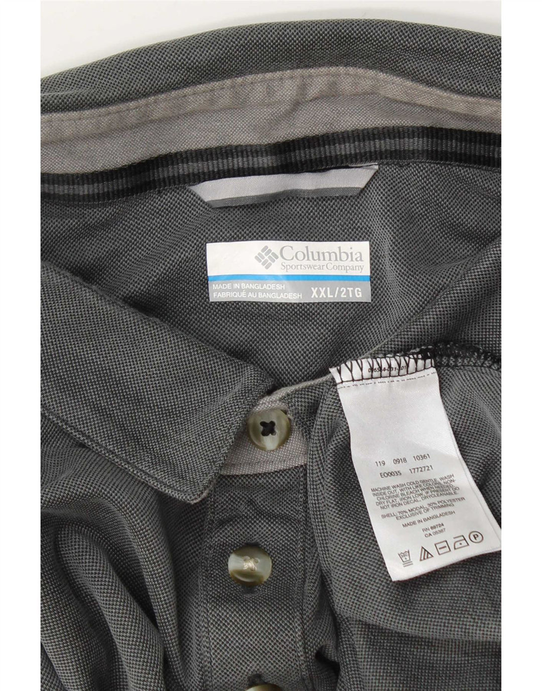 Columbia Polo para hombre 2XL Gris Modal