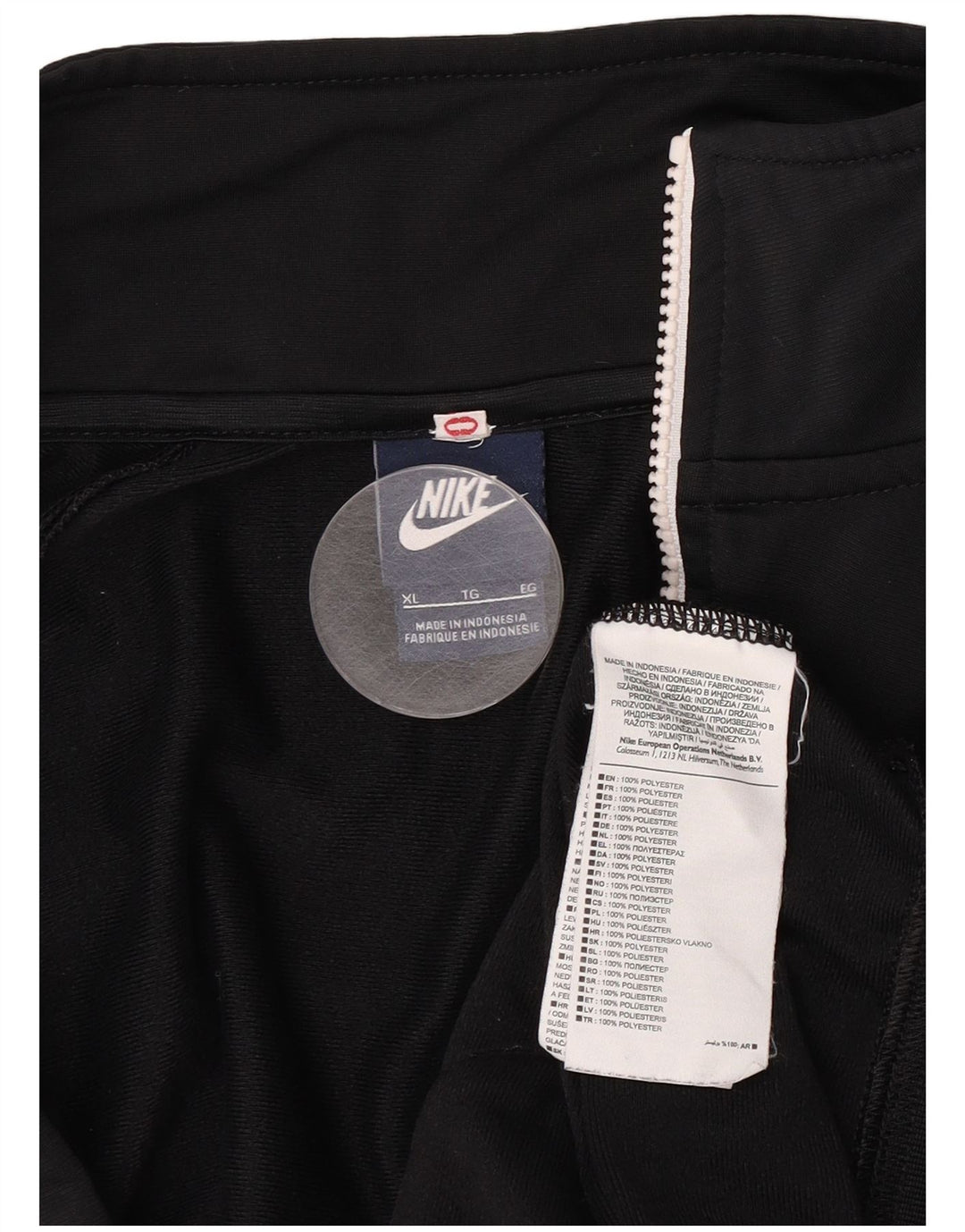 Nike Hombre Chándal Top Chaqueta XL Negro Poliéster