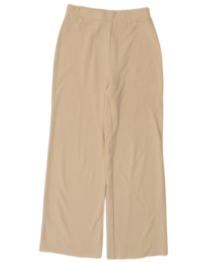 Zara Mujer Pantalón Chándal UK 42 Medio Beige Poliéster