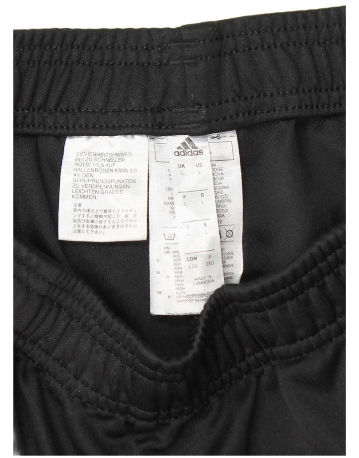 ADIDAS Hombre Climalite Chándal Pantalones Grandes Poliéster Negro