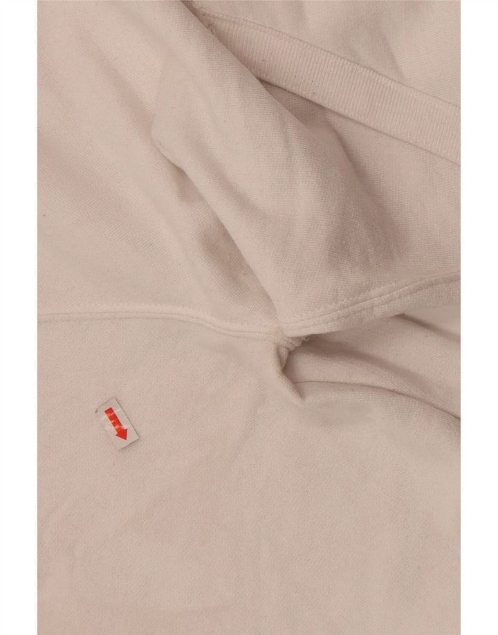 Champion Sudadera con capucha gráfica para hombre Jersey grande de poliéster blanco