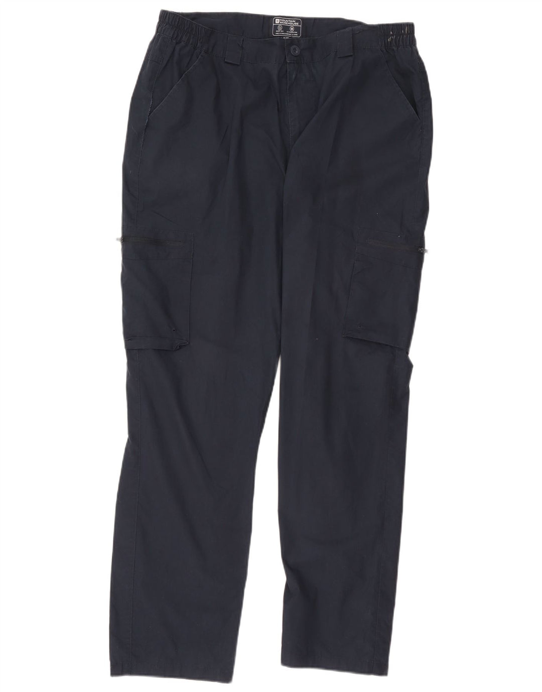 Pantalón cargo recto para hombre Mountain Warehouse W36 L30 Poliéster azul marino