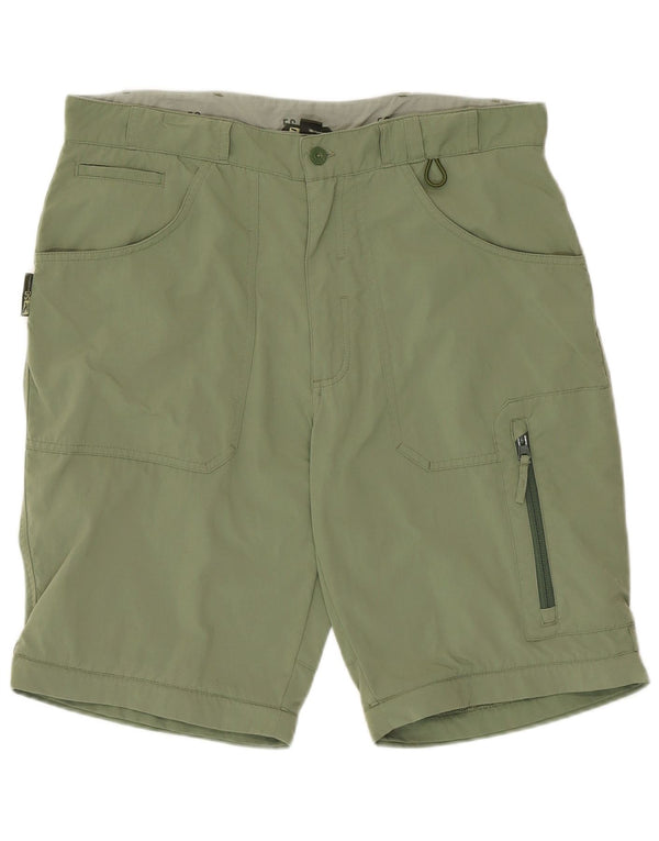 Vintage hombres cargo pantalones cortos grandes W34 verde