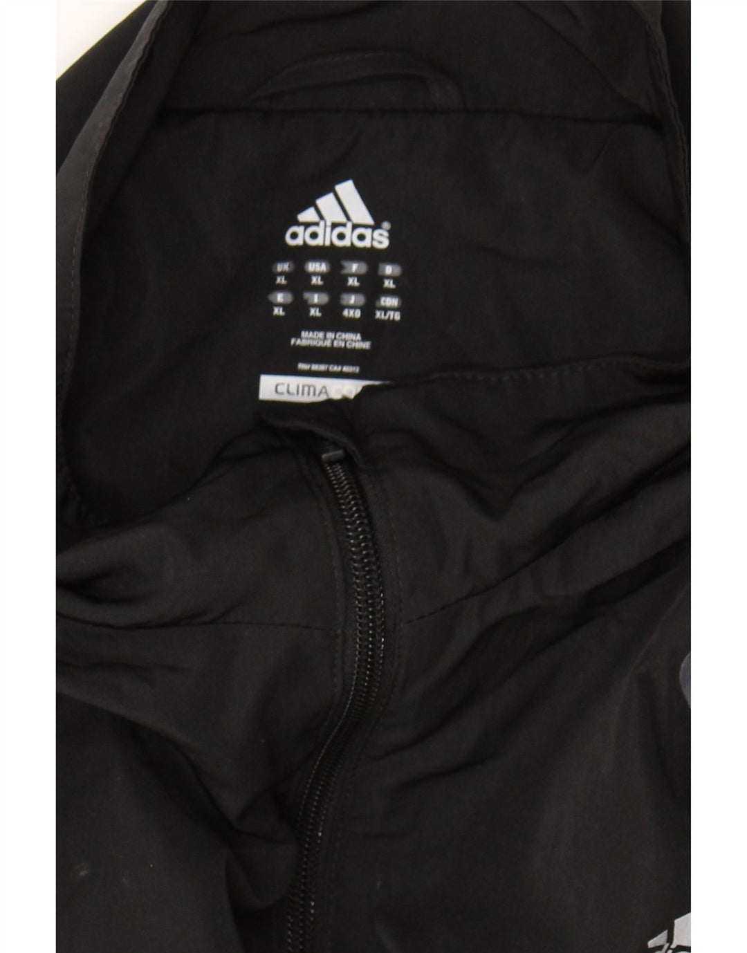ADIDAS Mens Climacool Tracksuit Top Jacket  XL Black Colourblock Polyester Vintage Adidas and Second-Hand Adidas from Messina Hembry 