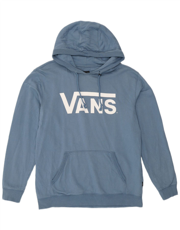 Vans Hombre Sudadera Con Capucha Gráfica Jersey Grande De Algodón Azul