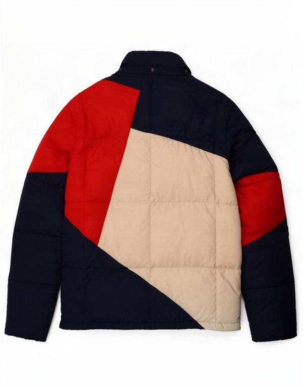Tommy Hilfiger Chaqueta acolchada para hombre UK 42 XL Bloque de color multicolor