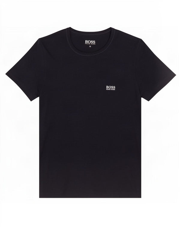 Hugo Boss Hombre Camiseta Top Small Azul Marino Algodón